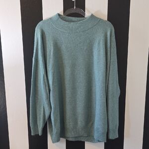 a new day Women's Teal Turtleneck Sweater